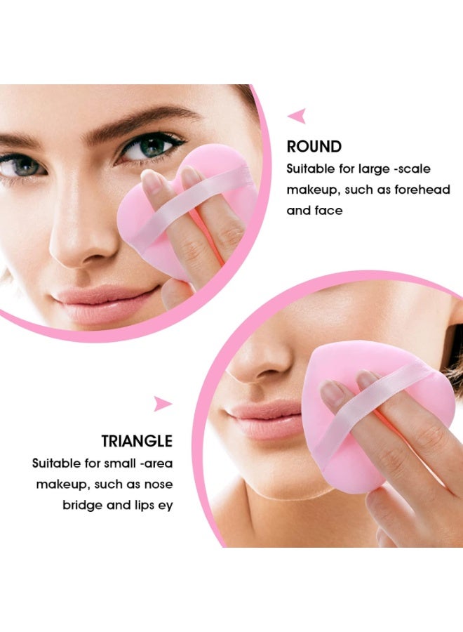 3pcs Powder Puff Soft Face Triangle Makeup Puff for Loose Powder Body Cosmetic Foundation Sponges Beauty Blender Makeup Tool Multicolors - Image 5